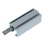 Module essi pour rail xperta bois et verre - fixation plafond et mural - gris argenta Module essi pour rail xperta bois et verre - fixation plafond et mural - gris argenta