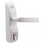 Module ext�rieur pour serrure anti - panique - � poign�e - pe 13 / 23 blanc vachette