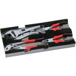 Module en mousse de 4 pinces chrom�es et polies p21 - j4m sam outillage