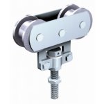 Montures  galets acier - portail coulissant - force 150 kg - 255a mantion