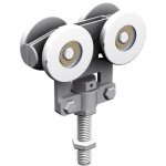 Montures  galets acier - portail coulissant - force 400 kg - 2265a mantion