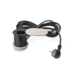 Multiconnecteur vertikal flat 60 avec couvercle - prise schuko + usb a et c emuca