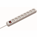 Multiprise 8 prises 3m avec interrupteur 3g1, 5 - eco line blanche brennenstuhl