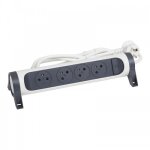 Multiprise pivotante 3 prises 2p + t avec interrupteur - cordon 3m - 16a - confort - 50072 legrand