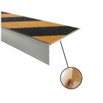 Nez de marche photolum extra large 3m x 100mm jaune et noir - � visser wattelez