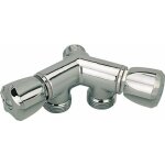 Nourrice chrome - pour deux machines  laver riquier
