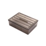 Organisateur de tiroir avec couvercle elba - plastique transparent fum� emuca