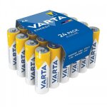 Pack de 24 piles alcalines energy lr06 / aa - bote refermable varta