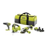 Pack 3 outils 18v one + ? + 2 batteries 2, 0 et 4, 0ah + sac - rck183i - 242s ryobi