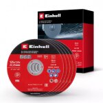 Pack de 5 disques pour meuleuse - 125 x 1, 0 x 22, 23 mm einhell