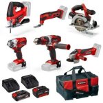 Pack 6 machines 18v + batteries + sac de transport einhell