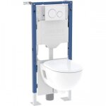 Pack bti - support duofix autoportant avec cuvette suspendu renova semi - carne geberit