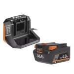 Pack batterie 4. 0 ah et chargeur 18v aeg powertools