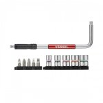 Pack cl� 2 en 1 avec 5 embouts et 5 douilles 1 / 4  vessel
