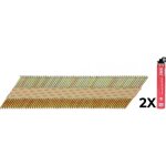 Pack clous annel�s en bande d34� et 2 cartouches de gaz - x2000 - �3, 1 x 70 mm senco