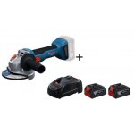 Pack meuleuse gws 18v - 8 125mm 06019n9000 + 2 batteries pro gba 18v 4. 0ah + chargeur pro bosch
