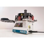 Pack plaqueuse de chants portable peb 250 plus evolution + seau de colle 4kg virutex