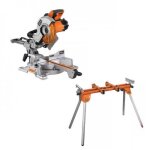 Pack scie � onglet radiale �254mm - 1800w + pi�tement - ps254l + psu1000 aeg powertools