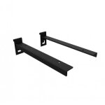 Paire de console pour tablette bois ou verre - longueur 30 cm - noir bohnacker