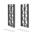 Paire d'embases lat�rales pour penderie escamotable sway - titane emuca