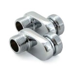Paire de raccords excentrs de 25 mm - m15x21 - m20x27 riquier