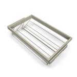 Panier dressing hack pour chaussures - largeur 682 mm - gris emuca