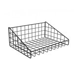 Panier grille noire - maille 40 mm - pour systme d'agencement rap bohnacker