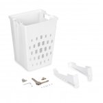 Panier  linge inclinable - fixation sur porte - laundry emuca