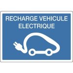 Panneau d'indication - recharge lectrique pour vhicule - rigide - 330 x 220 mm novap