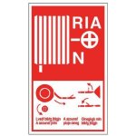 Panneau de prvention incendie - mode d'emploi r. i. a - rigide - 330 x 200 mm novap