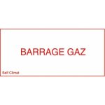 Panneau rglementaire barrage gaz coditherm