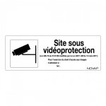 Panneau rigide  site sous vid�oprotection  - 330x120 mm novap