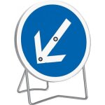 Panneau de signalisation b21  fl�che  orientable - classe t1 - �850mm taliaplast