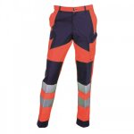Pantalon haute visibilité apollo - orange et bleu marine - taille 46 kiplay Pantalon haute visibilité apollo - orange et bleu marine - taille 46 kiplay