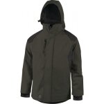 Parka - softshell noir delmont - coupe - vent avec capuche amovible - m delta plus