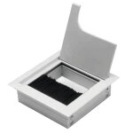 Passe - cble mtallique - carr - 80x80 mm - anodis gtv