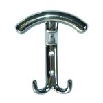 Pat�re contemporaine avec deux crochets - chrom� cadap