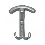 Pat�re contemporaine avec deux crochets - nickel� mat cadap