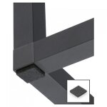 Patins en feutre noir pour meuble et structure cadro - 15x15 mm - x25 hettich