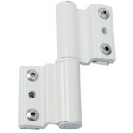 Paumelle � clamer monza pour porte - fen�tre alu 5671 - rainure 14 x 18 mm - blanc 9016 fapim