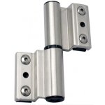 Paumelle � clamer monza pour porte - fen�tre alu 5673 - rainure 10 x 14, 5 mm - argent fapim