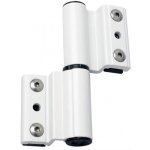 Paumelle � clamer monza pour porte - fen�tre alu 5673 - rainure 10 x 14, 5 mm - blanc 9010 fapim