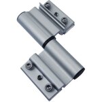 Paumelle  clamer - porte alu - 5683c - 36x31 mm - noir - monza fapim