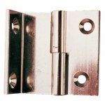Paumelle équerre en laiton poli - 20x40mm - main droite a lenne Paumelle équerre en laiton poli - 20x40mm - main droite a lenne