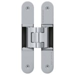 Paumelle invisible - porte lourde - 155 mm - laqué argent - tectus 3dn simonswerk Paumelle invisible - porte lourde - 155 mm - laqué argent - tectus 3dn simonswerk