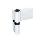 Paumelle pour menuiserie pvc - 120 kg - blanc ral 9016 - kt - nr6 hahn