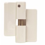 Paumelle en nylon à ressort - pour cloison modulaire - blanc - droite - tb 82 normbau Paumelle en nylon à ressort - pour cloison modulaire - blanc - droite - tb 82 normbau
