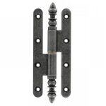 Paumelle à vase rustique - porte bois - fer patiné - 80x45 mm - gauche quesdeville Paumelle à vase rustique - porte bois - fer patiné - 80x45 mm - gauche quesdeville