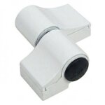 Paumelle � vissage direct - porte aluminium - 60 mm - blanc - loira + fapim