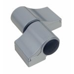 Paumelle  vissage direct - porte aluminium - 60 mm - gris - loira + fapim